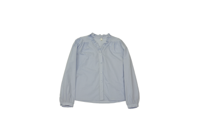 Baby Blue Cotton Blouse