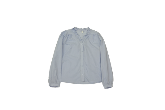 Baby Blue Cotton Blouse