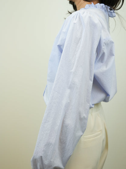 Baby Blue Cotton Blouse