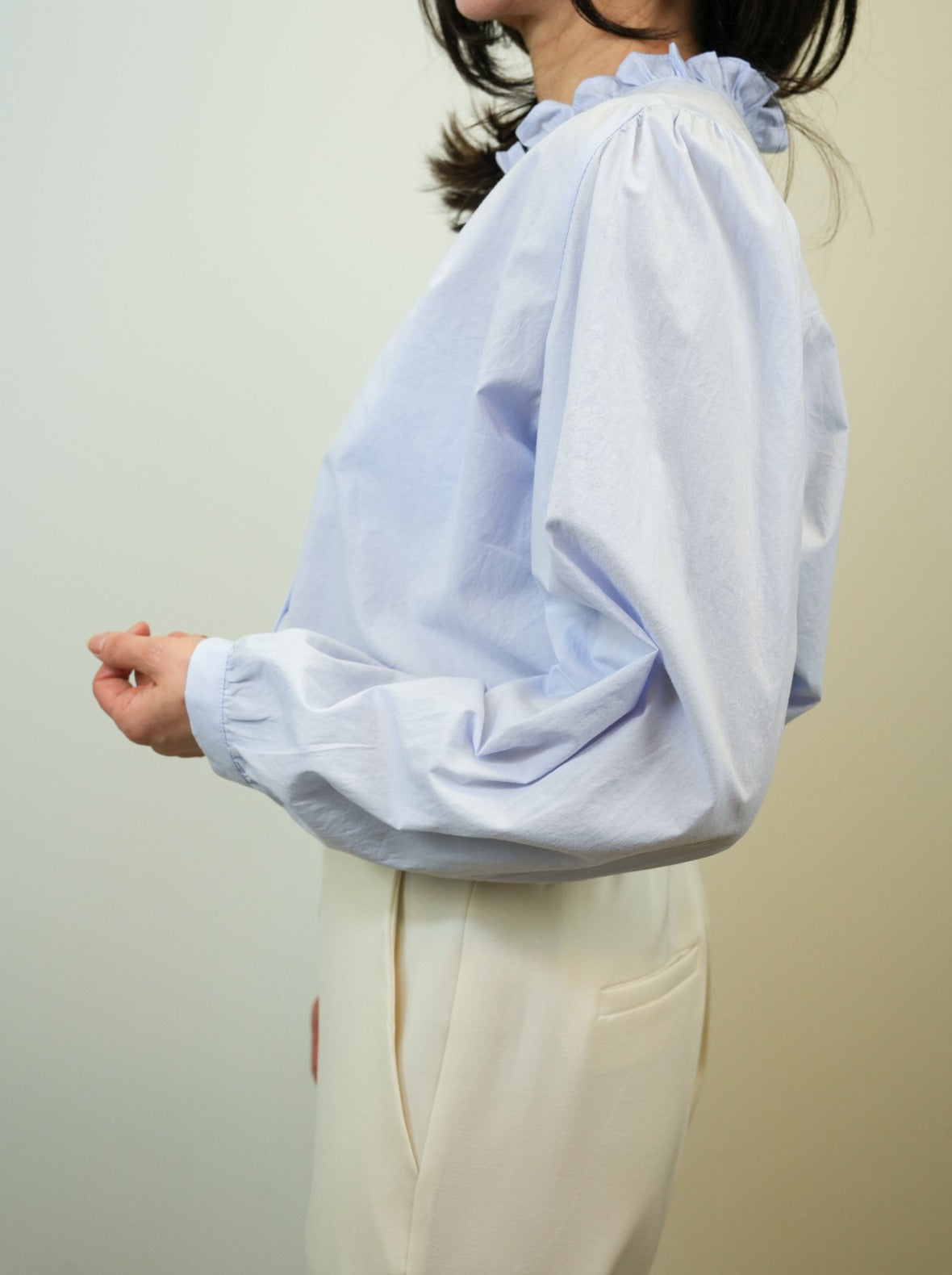 Baby Blue Cotton Blouse